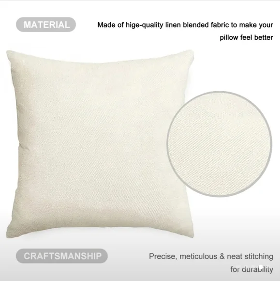 (4) Linen Japanese Inspired Throw Pillow Covers. NWT - Picture 7 of 16